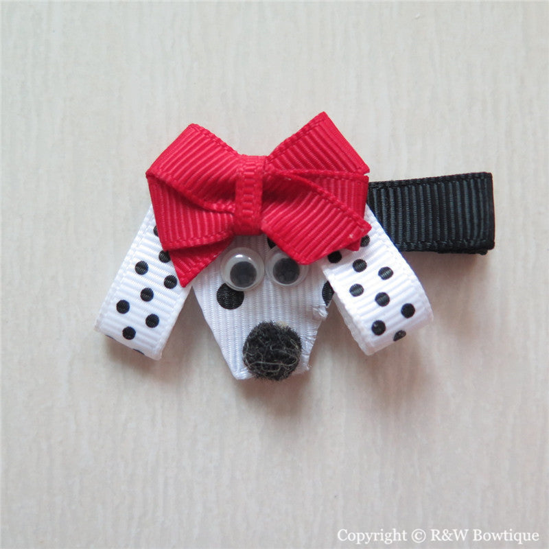 Spotty Dog Sculptured Hair Clip