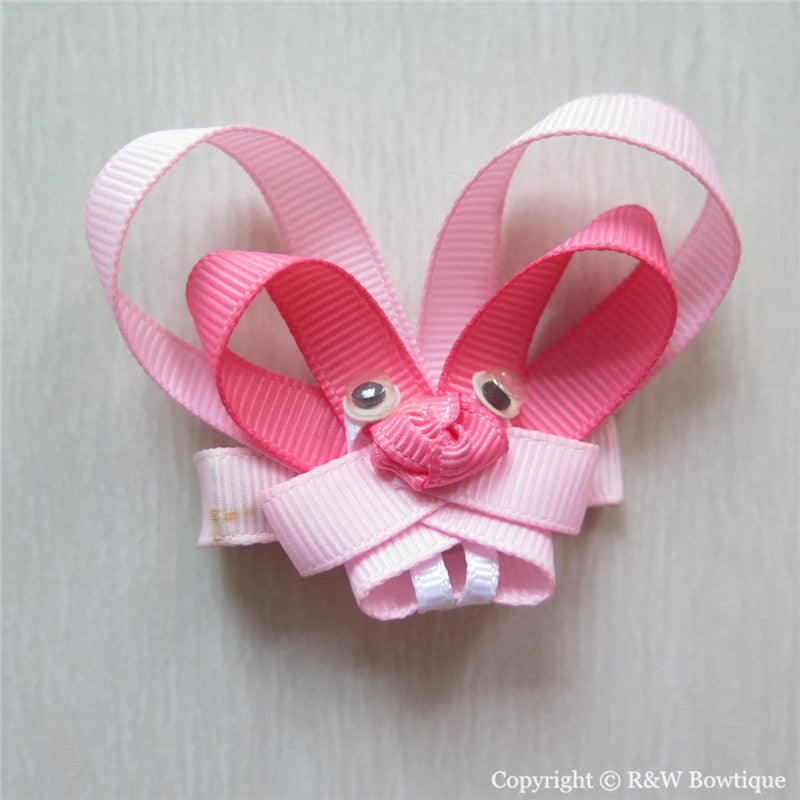Easter Bunny #B Sculptured Hair Clip