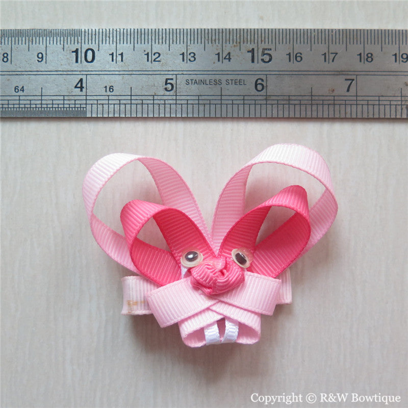 Easter Bunny #B Sculptured Hair Clip