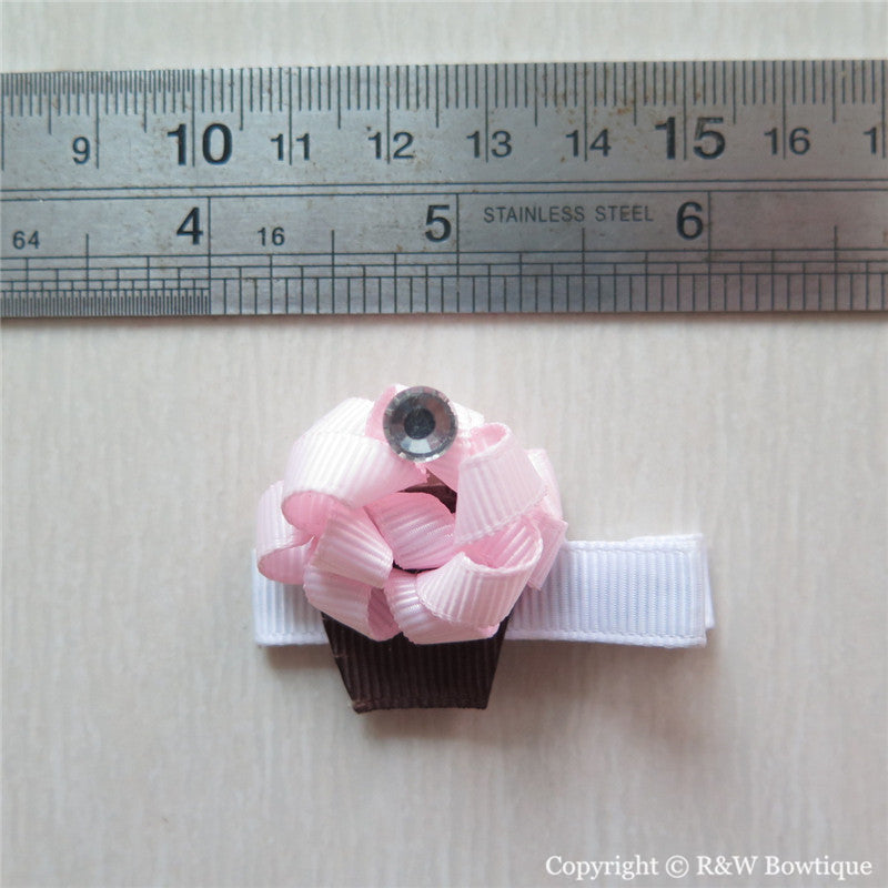 Cupcake #D Sculptured Hair Clip