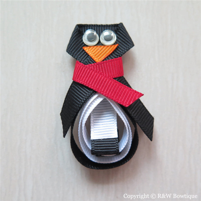 Penguin Sculptured Hair Clip
