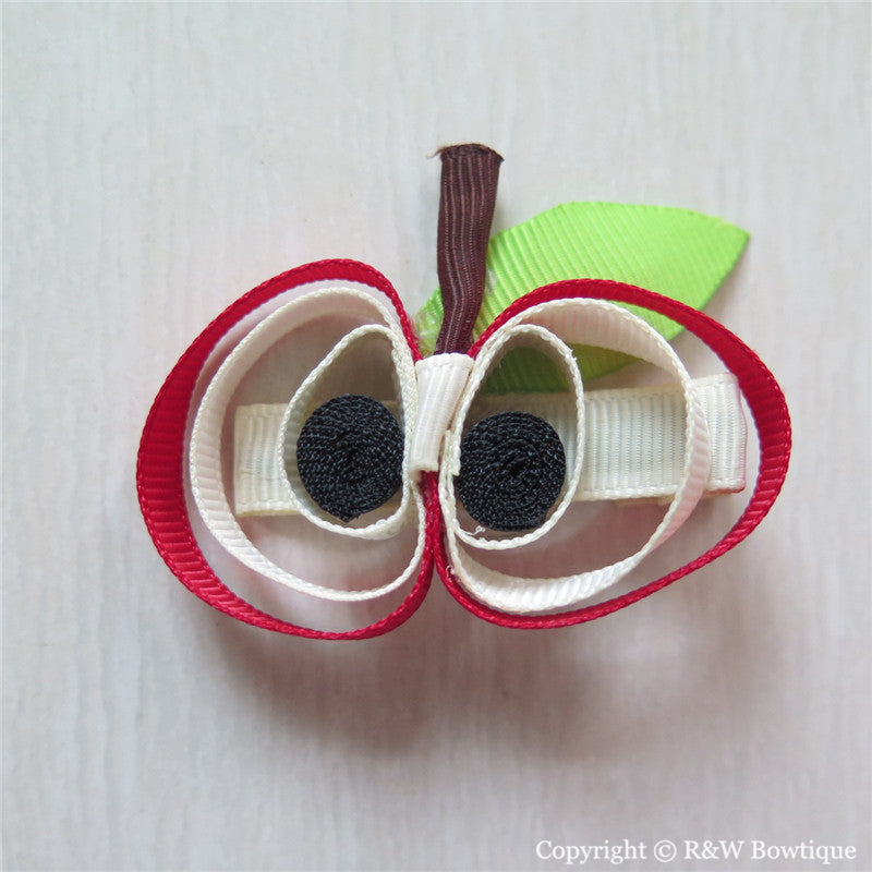 Apple Sculptured Hair Clip