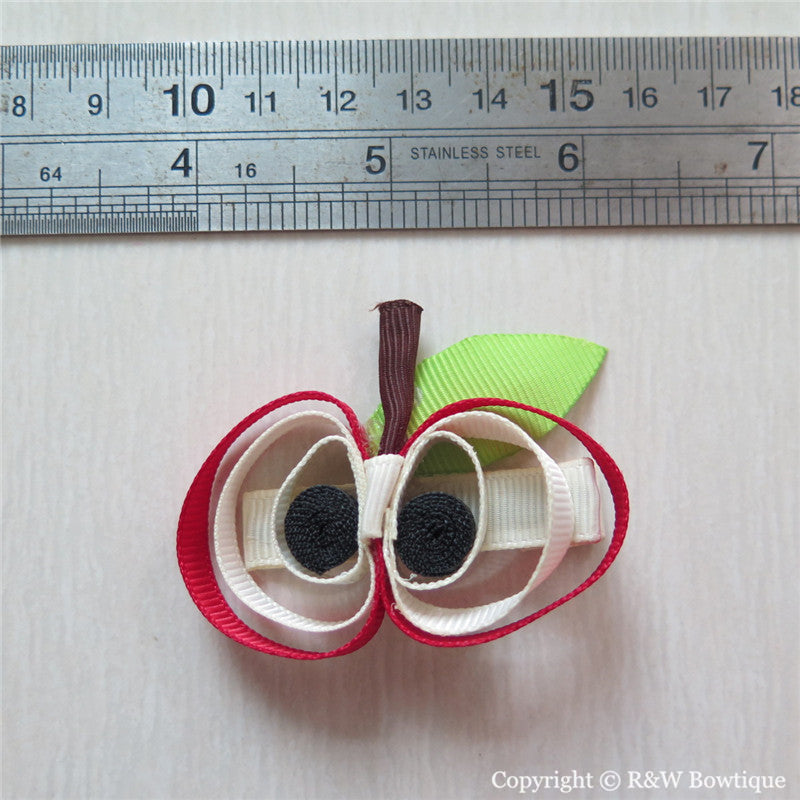 Apple Sculptured Hair Clip