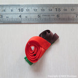 Orange Sculptured Hair Clip