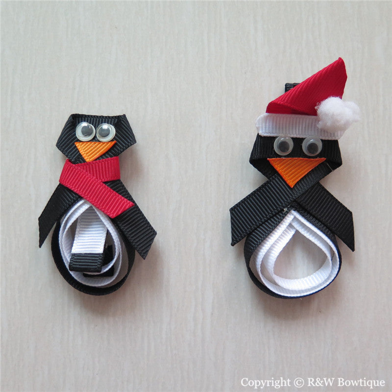 Penguin Sculptured Hair Clip