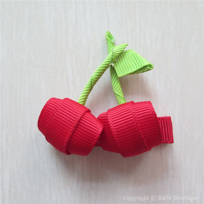 Cherry Sculptured Hair Clip