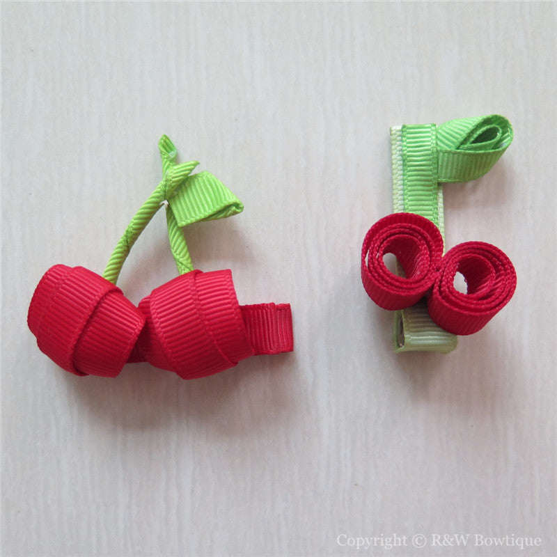 Cherry Sculptured Hair Clip