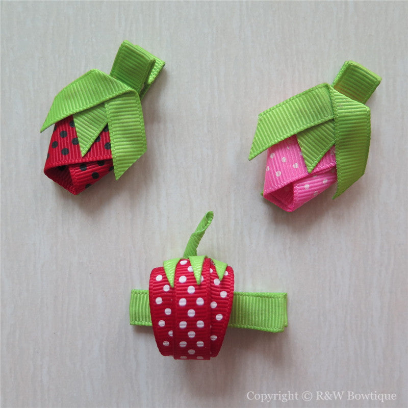 Strawberry Sculptured Hair Clip