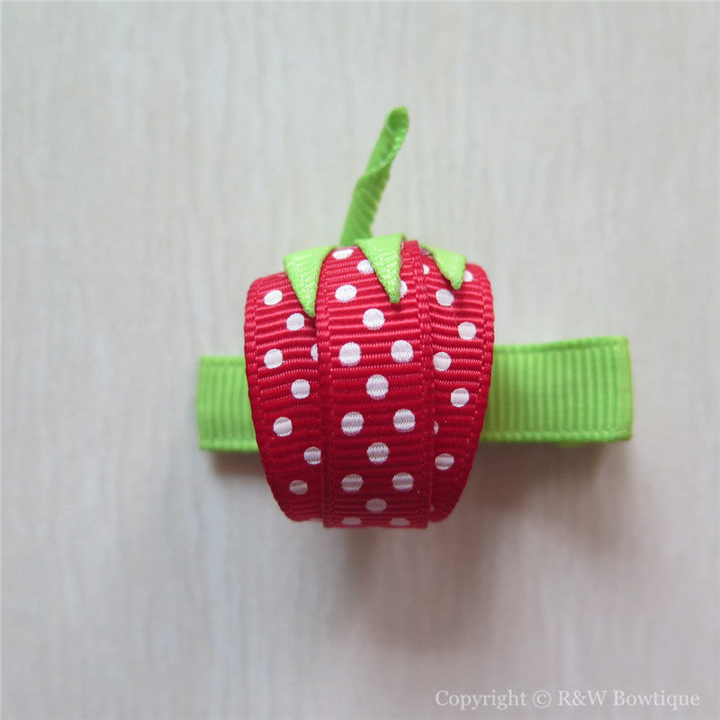Strawberry Sculptured Hair Clip 