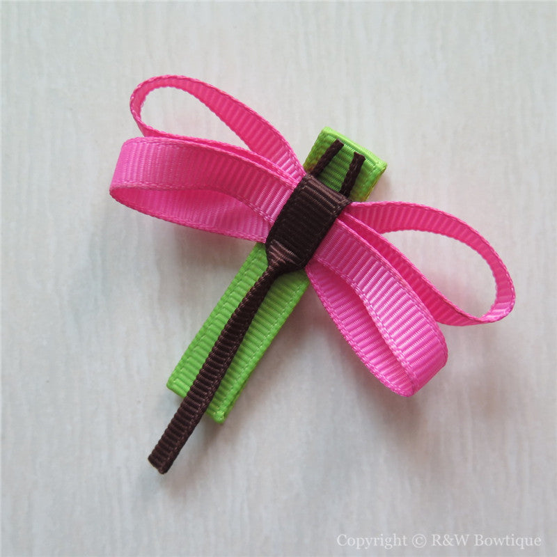Butterfly & Dragonfly #A Sculptured Hair Clip