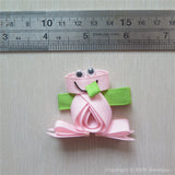 Frog #E Sculptured Hair Clip 