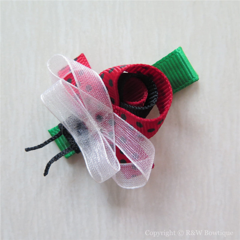 Ladybug Sculptured Hair Clip