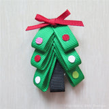 Christmas Tree #D-E Sculptured Hair Clip