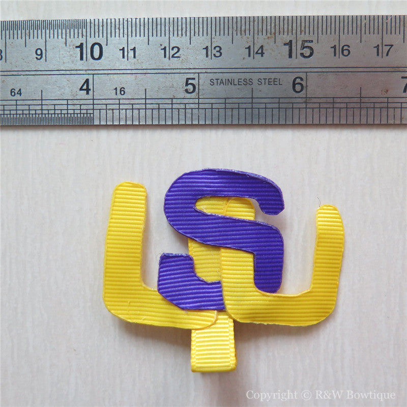 Letters Sculptured Hair Clip