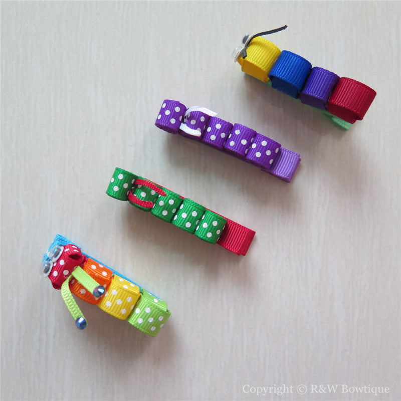 Caterpillars #A Sculptured Hair Clip