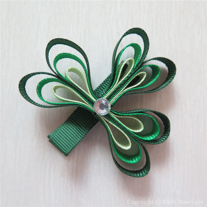 Shamrock #C Sculptured Hair Clip