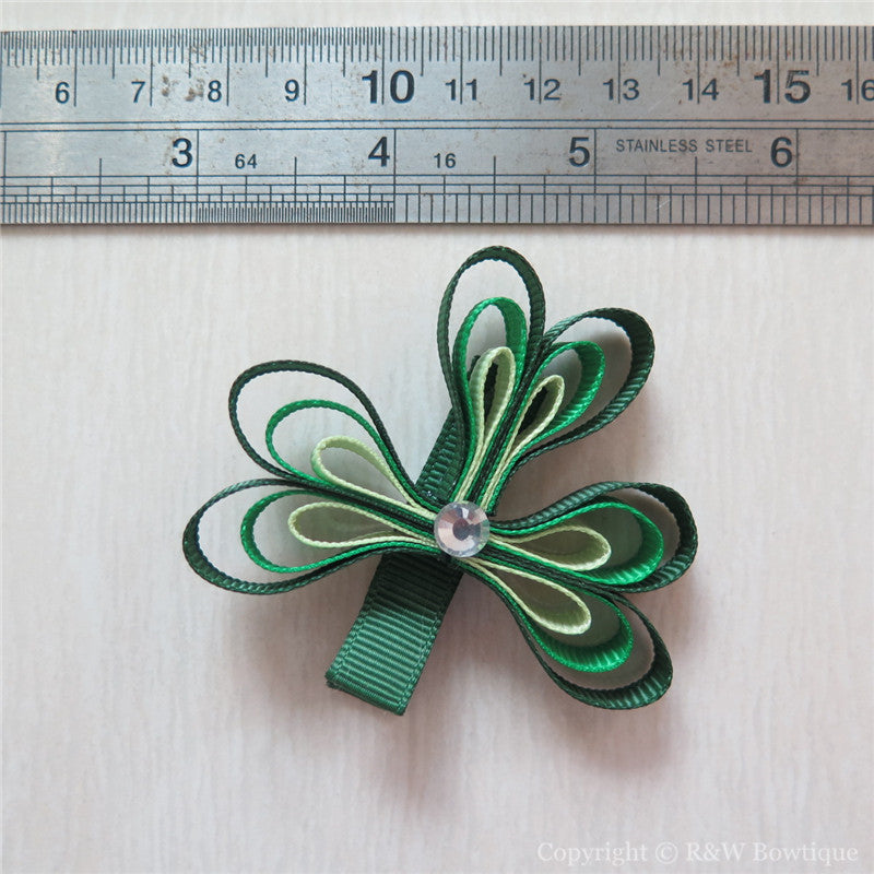 Shamrock #C Sculptured Hair Clip