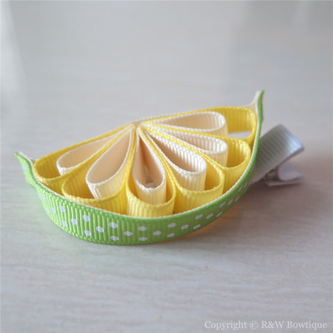 Lemon Sculptured Hair Clip
