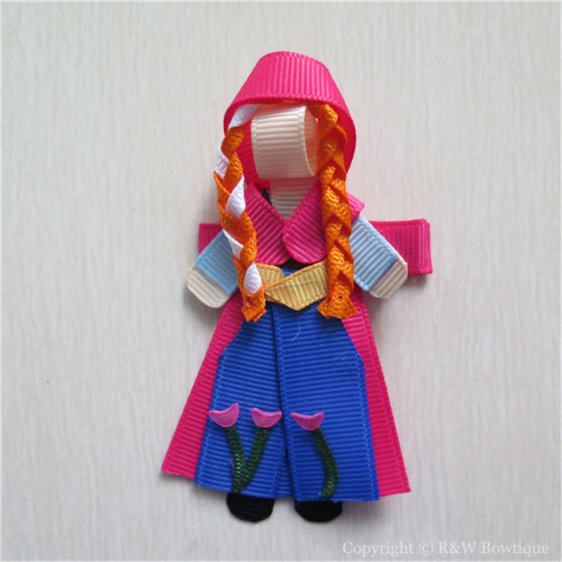 Frozen Anna #D Sculptured Hair Clip