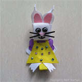 Easter Bunny #F Sculptured Hair Clip 