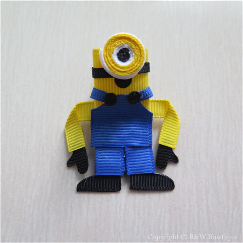 Minions #B Sculptured Hair Clip
