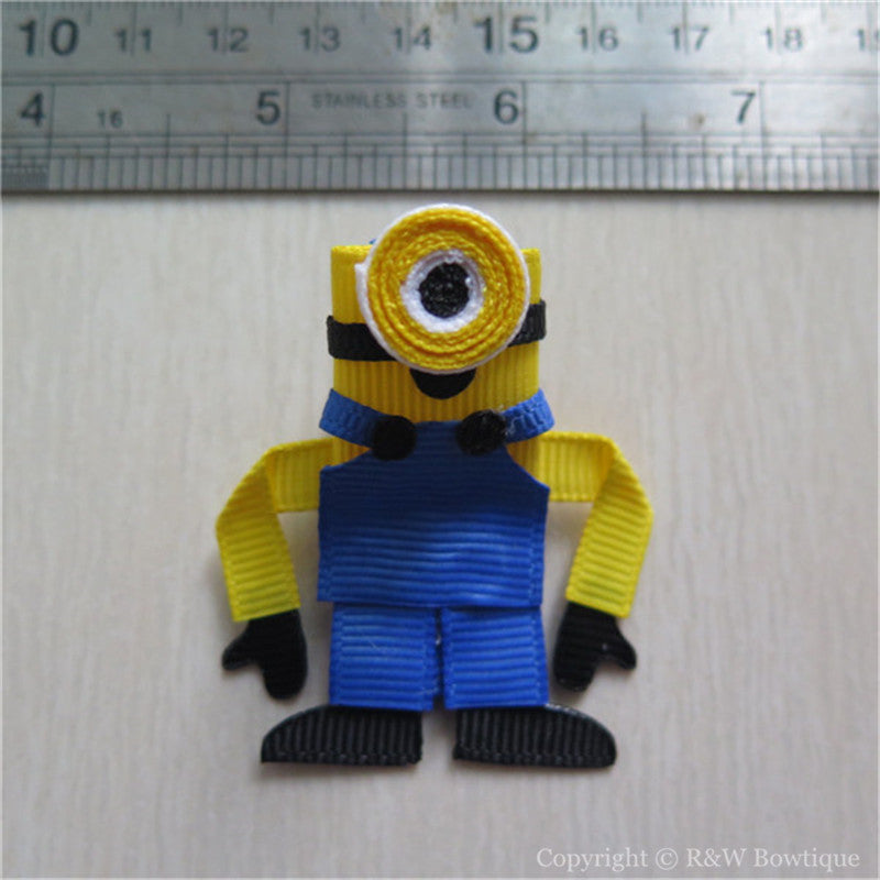 Minions #B Sculptured Hair Clip