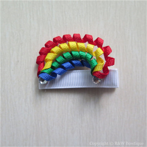 Rainbow #D Sculptured Hair Clip