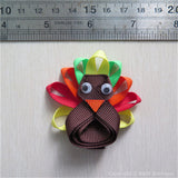 Thanksgiving Turkey #B Sculptured Hair Clip