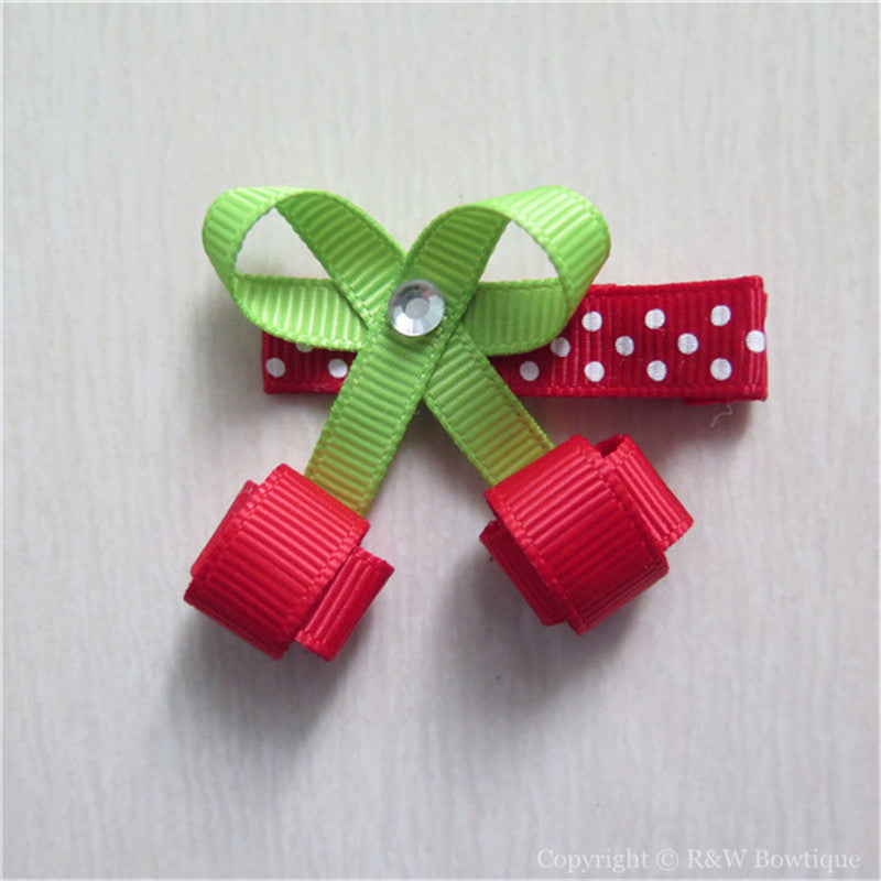Cherry #C Sculptured Hair Clip