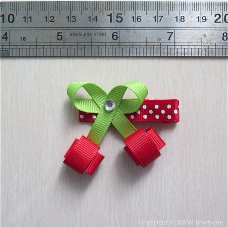 Cherry #C Sculptured Hair Clip