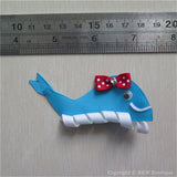 Whale #B Sculptured Hair Clip