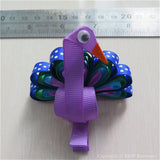 Peacock #B Sculptured Hair Clip