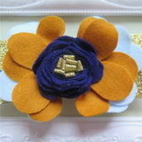 Golden Bluebell Felt Flower Crown Headband