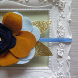 Golden Bluebell Felt Flower Crown Headband