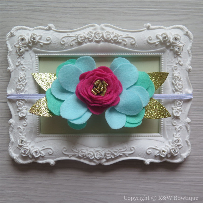 Virginia Felt Flower Crown Headband