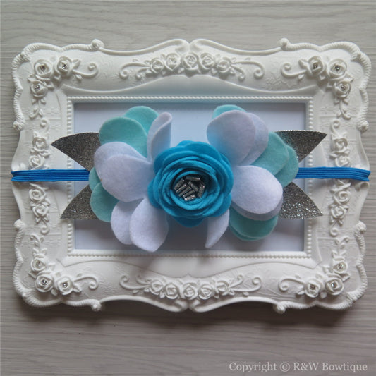 Disney Princess Elsa Inspired Felt Flower Crown Headband