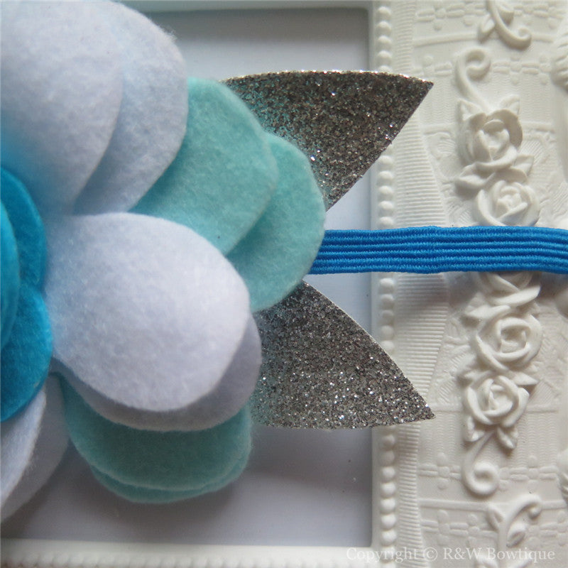 Disney Princess Elsa Inspired Felt Flower Crown Headband