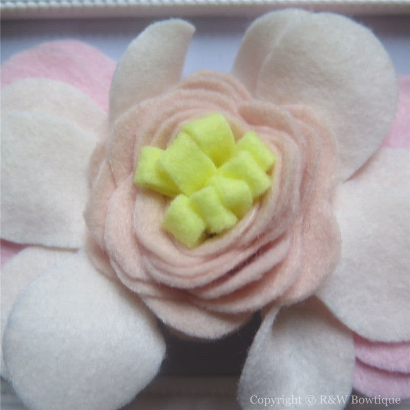 Oats Blush and Linen Flower Crown Headband