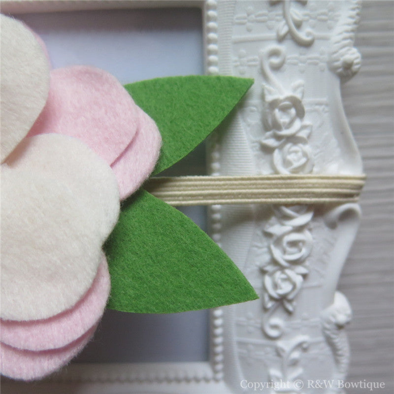 Oats Blush and Linen Flower Crown Headband