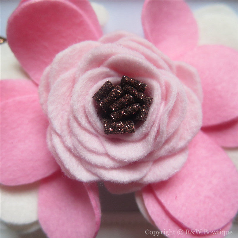Feeling Fallish Felt Flower Crown Headband