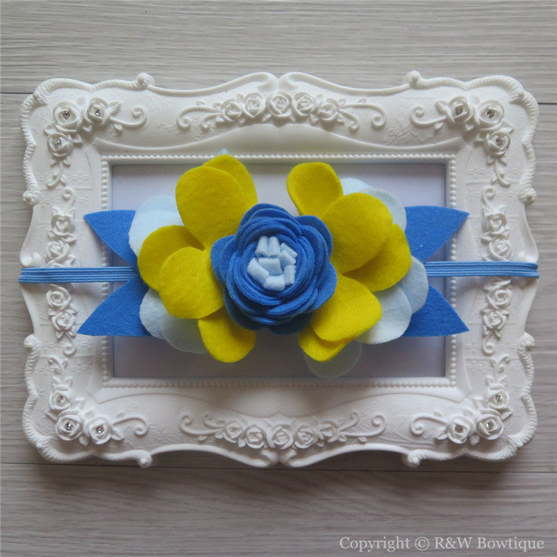 Disney Princess Cinderella Inspired Felt Flower Crown Headband