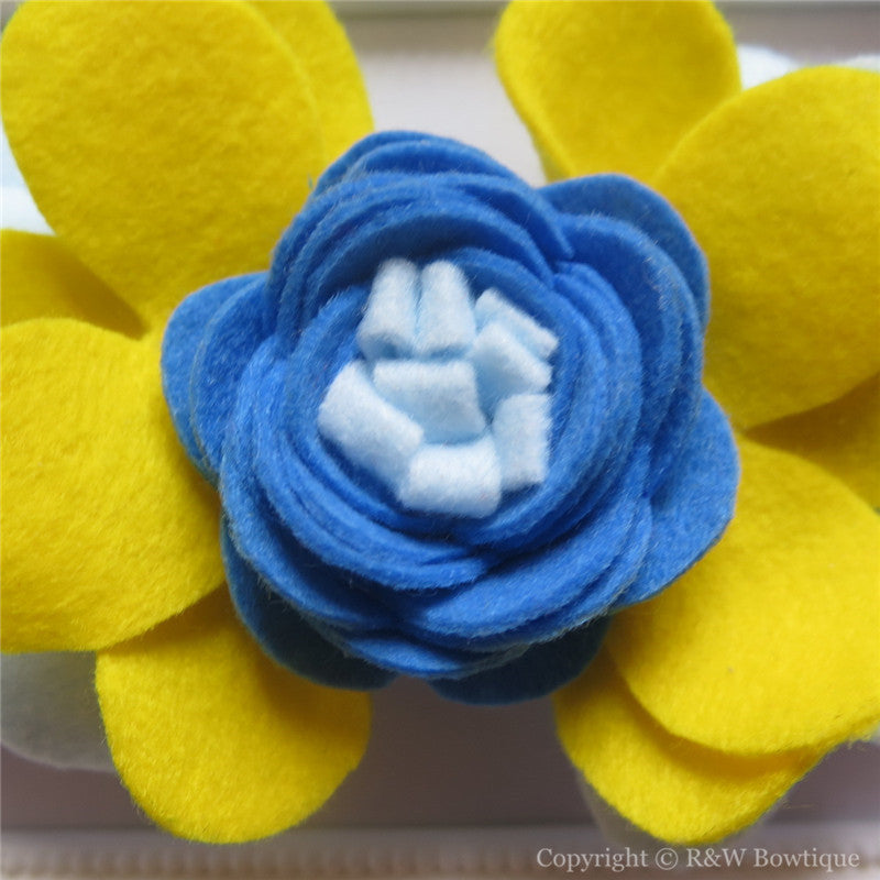 Disney Princess Cinderella Inspired Felt Flower Crown Headband