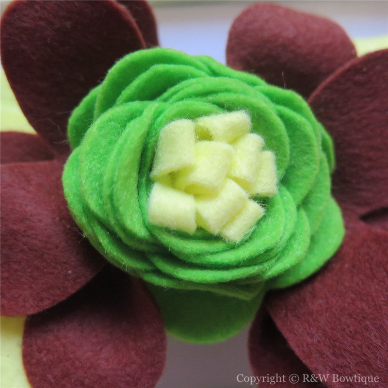 Disney Princess Tiana Inspired Felt Flower Crown Headband