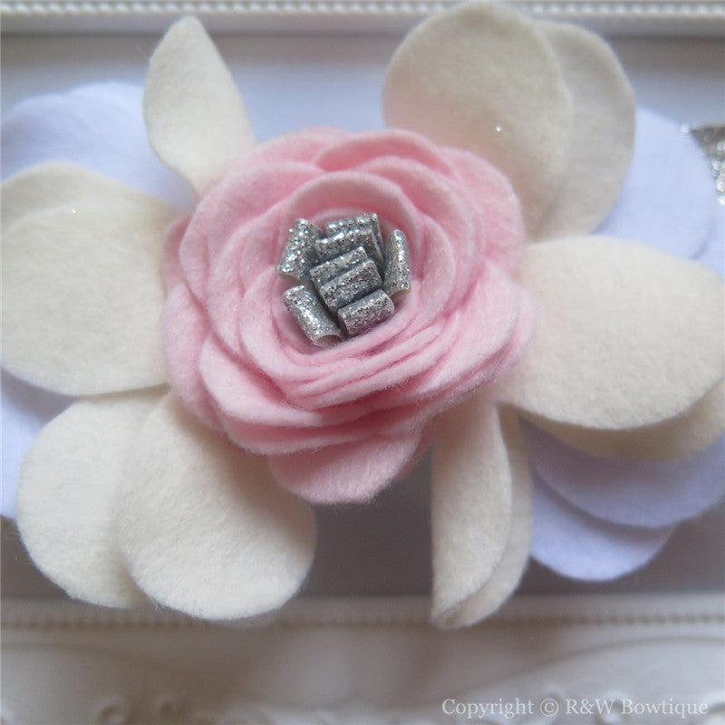 Lili Felt Flower Crown Headband