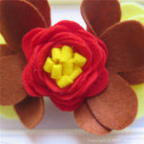 Disney Princess Belle Inspired Felt Flower Crown Headband
