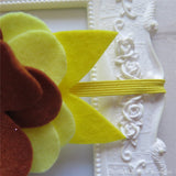 Disney Princess Belle Inspired Felt Flower Crown Headband