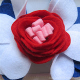 Valentine Felt Flower Crown Headband