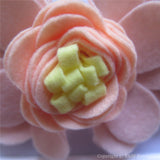 Coral and Peach Felt Flower Crown Headband