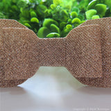 Pale Gold Shimmery Oversize Hair Bow