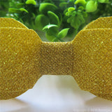 Yellow Shimmery Oversize Hair Bow